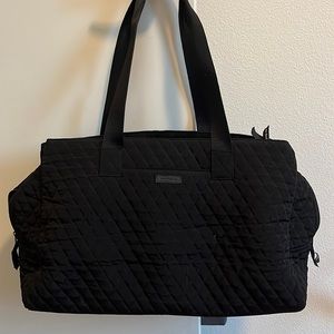 Vera Bradley- Black quilted weekender